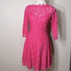 Brand new hot pink lace dress from lulus